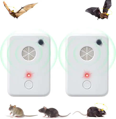 Dispositivos de disuasión de murciélagos: Plug in Bat Disuasorio para Ático, Exterior e Interior - Sistema de eliminación de murciélagos para