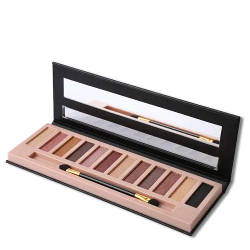 Miniatura 6 de Bestland Paleta de sombra de ojos color carne, 12 colores, natural, carne, mate, brillo, pigmento, conjunto de paleta de sombra de ojos, kit de Mate