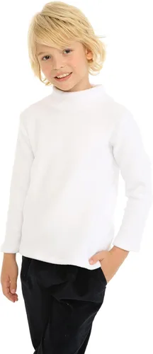 Miniatura 3 de Mud Kingdom Camisas de forro polar para niños, cuello alto, tops suaves unisex