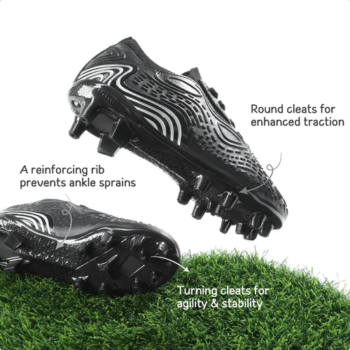Miniatura 2 de Dream Pairs - Zapatos de fútbol para niños y niñas, zapatos de fútbol para niños pequeñosniños grandes