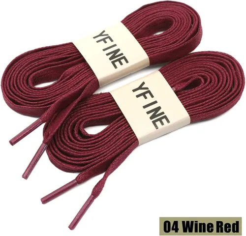 Miniatura 2 de YFINE Cordones planos encerados para zapatos zapatos deportivos para hombres y mujeres botas - 2 pares