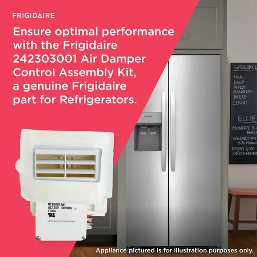 Miniatura 4 de Frigidaire 242303001 Kit de montaje de control de amortiguador de aire para refrigeradores, color blanco