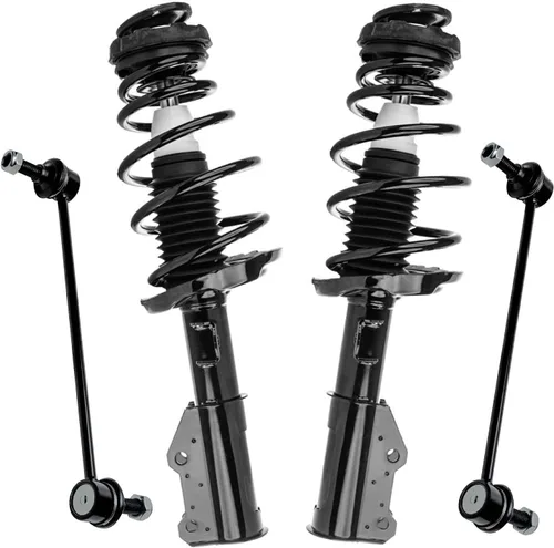 Miniatura 98 de Detroit Axle - Kit de puntales delanteros 2WD para Ford F-150 2005-2008 Lincoln Mark LT 2005-2008, 2 puntales con muelle helicoidal, 2 enlaces