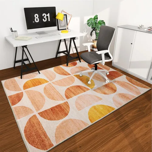 Miniatura 68 de chakme Tapete para silla de oficina para suelo de madera dura, 48 x 36 pulgadas, protector de escritorio de computadora de fácil deslizamiento