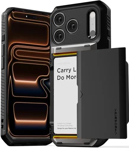 Miniatura 51 de VRS DESIGN Damda Glide Pro - Funda para iPhone 13 Pro, resistente funda semiautomática [4 tarjetas] con soporte para ranura para tarjetas compatible