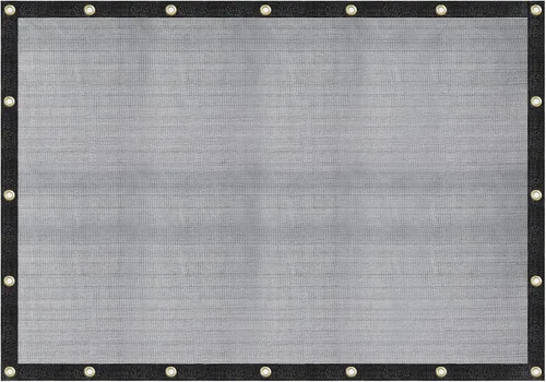Miniatura 8 de Lona de punto de malla color negro con ojales, 60-70% de sombra, Negro