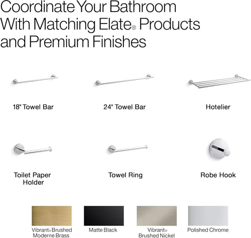 Miniatura 5 de KOHLER Elate - Soporte de papel higiénico doble K-27289-CP Accesorio de baño Cromo pulido