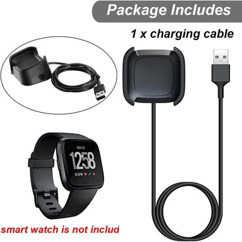 Miniatura 5 de Emilydeals Cargador para Fitbit Versa 2, cable de carga de repuesto para reloj inteligente Fitbit Versa 2 [3.3 ft/3.3 pies]