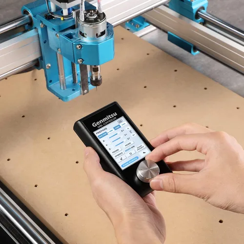 Miniatura 4 de Genmitsu Módulo de control sin conexión de la máquina de enrutador CNC, diseño de dial para control sin conexión y de 4 ejes Genmitsu 4040-PRO, 4040