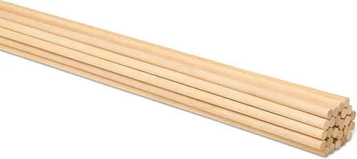Miniatura 10 de Varillas de madera sin terminar para manualidades y bricolaje, 250 unidades Woodpeckers
