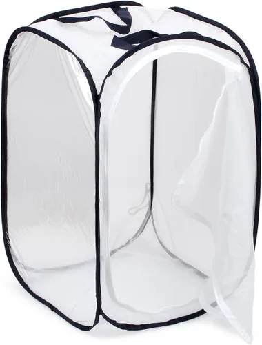 Miniatura 5 de RESTCLOUD - Jaula de hábitat para insectos y mariposas, 23.6 pulgadas de alto Blanco con negro