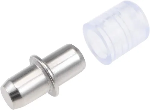 Miniatura 4 de uxcell Soporte para estante de 0.197x0.591 in niquelado con fundas de goma, 100