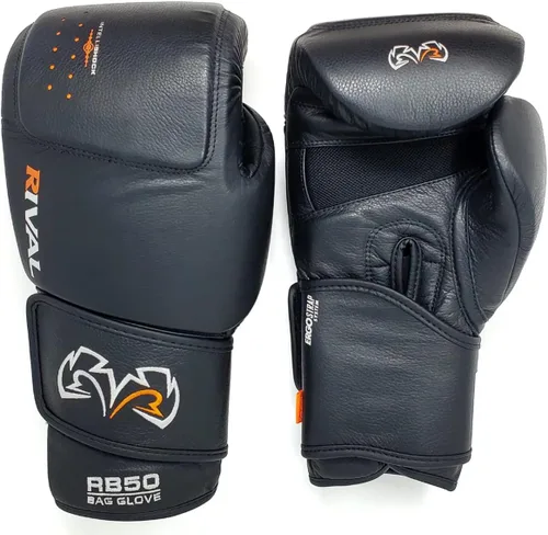 Miniatura 2 de RIVAL Boxing RB50 Intelli-Shock Guantes Compactos para Saco de Boxeo, Cierre de Velcro - Forro Interior Suave, Acolchado de Espuma Multicapa