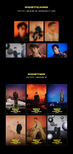 Miniatura 5 de SM Ent. EXO - Álbum Especial DON'T FIGHT THE FEELING [Photo Book Ver.1] Álbum+Juego de tarjetas de fotos extra