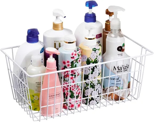 Miniatura 8 de SANNO Cestas para congelador, cestas organizadoras de almacenamiento, cestas de congelador para refrigerador doméstico, cesta de alambre de metal