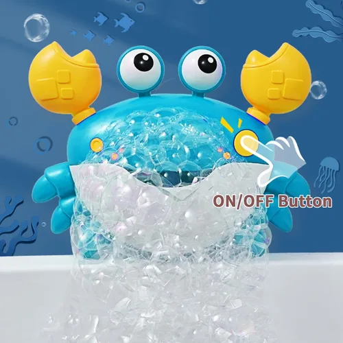 Miniatura 2 de Deejoy Máquina de Burbujas de Baño de Cangrejo para la Bañera, Sopla Burbujas y Reproduce 12 Canciones Infantiles, Máquina de Burbujas de Baño