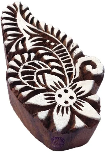Miniatura 22 de Royal Kraft Sellos de madera DIY tela, textil, arcilla, cerámica, papel, bloques de impresión de henna THAtag012