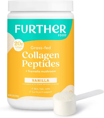Miniatura 9 de Further Food Péptidos de colágeno en polvo de chocolate, proteína hidrolizada tipo 1 y 3 de pasto y pastura, salud intestinal + articulaciones