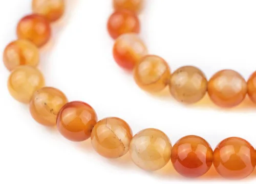 Miniatura 195 de The Bead Chest Cuentas de Jade Blanco Mate Redondas (8mm): Piedra Preciosa Orgánica Redonda Esférica de Energía con Poder de Sanación para Hacer