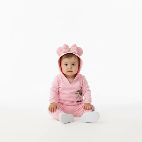 Miniatura 5 de Disney Minnie Mouse - Conjunto de sudadera con capucha y pantalones para bebés y niños pequeños
