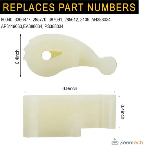 Miniatura 4 de Seentech Lifetime 80040 Perros para agitador de lavadora - Compatible con lavadoras Whirlpool y Kenmore – Reemplaza: 285612 AP3119063, 285770