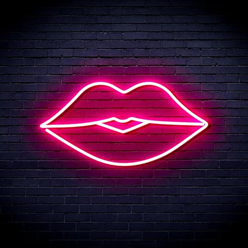 Miniatura 15 de AdvPro Lips Kiss Girl Room Flex Silicone LED Neon Sign - Azul - st16s32-fnu0048-b