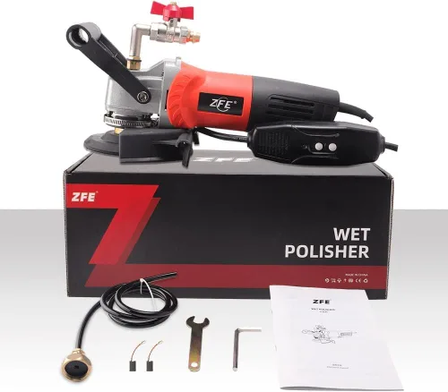 Miniatura 7 de 800W/110V Pulidora/Lijadora de Velocidad Variable de 4 Pulgadas en Húmedo y Almohadillas de Pulido de Diamante para Granito Pulidoras de Hormigón