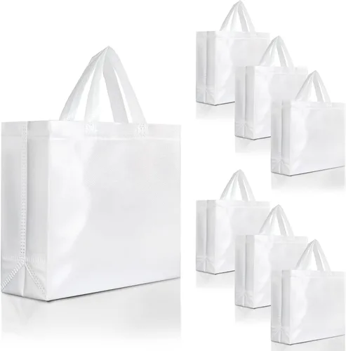 Miniatura 23 de Nush Nush - Bolsas de regalo reutilizables azul aguamarina a granel (azul aguamarina - Tamaño mediano - Juego de 30)