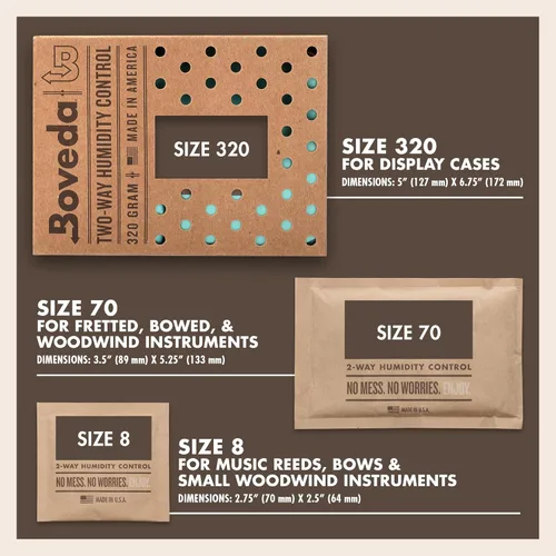 Miniatura 4 de Boveda Instrumentos musicales de madera, control de humedad de 2 vías RH, 49% RH, tamaño 70 para instrumentos de madera, protege todos