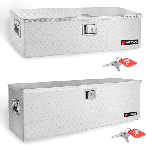 Miniatura 12 de FORWODE - Caja de herramientas de 48 pulgadas para cama de camión, de aluminio para camioneta, caja de herramientas para RV, cajas de herramientas