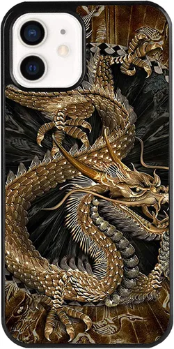 Miniatura 8 de Funda para iPhone Air - Funda de teléfono con patrón de dragón dorado chino - Funda de TPU con protección de absorción de impactos