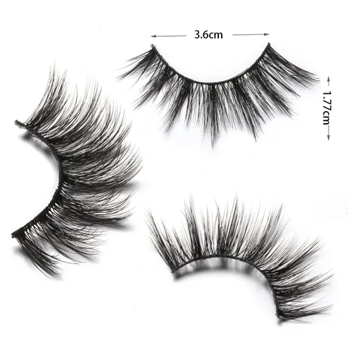 Miniatura 4 de DYSILK Paquete de extensiones de pestañas - Pestañas postizas de visón de aspecto natural