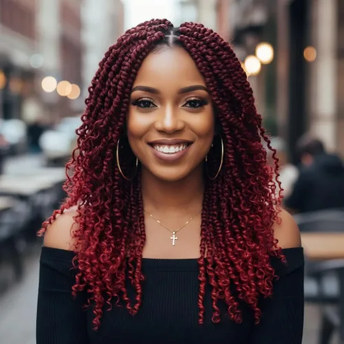 Miniatura 23 de Fulcrum Pelo de ganchillo Passion Twist de 8 pulgadas, 9 paquetes de cabello pretrenzado y prerrizado para mujeres negras (8 pulgadas
