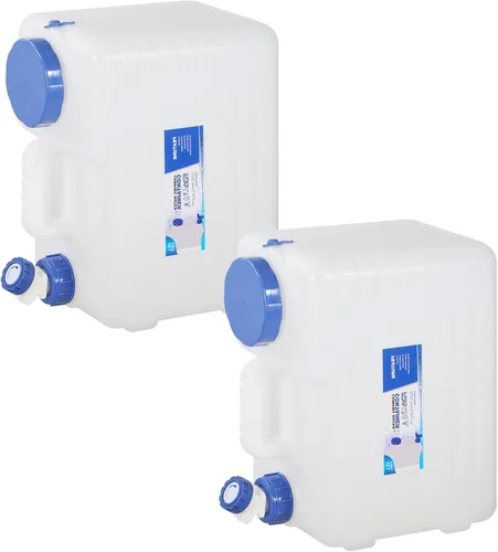 Miniatura 20 de REDCAMP Contenedor de agua portátil de 4 galones/15L con espiga, jarras de agua para camping, tanque de agua, almacenamiento portátil de agua
