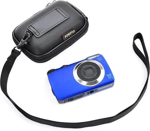 Miniatura 4 de FOSOTO Snug Fit - Funda negra para cámara compatible con Canon PowerShot ELPH 180 190 360 HS SX620 A2300 IXUS 285 180 G9X, Sony Cyber-Shot DSC-W830