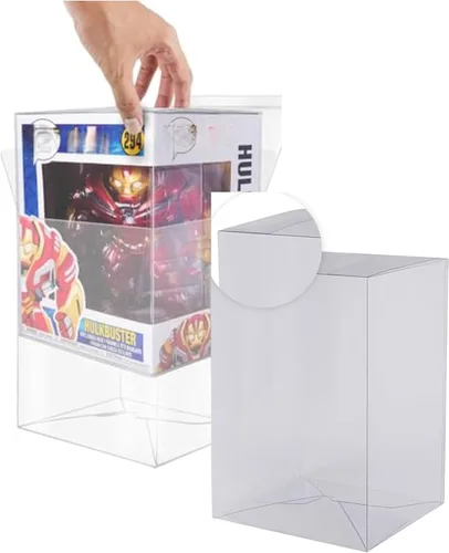 Miniatura 8 de EVORETRO Funko - Estuche protector de plástico para llavero Funko Pocket Pop de tamaño estándar, paquete de 10 unidades, grueso, transparente, caja