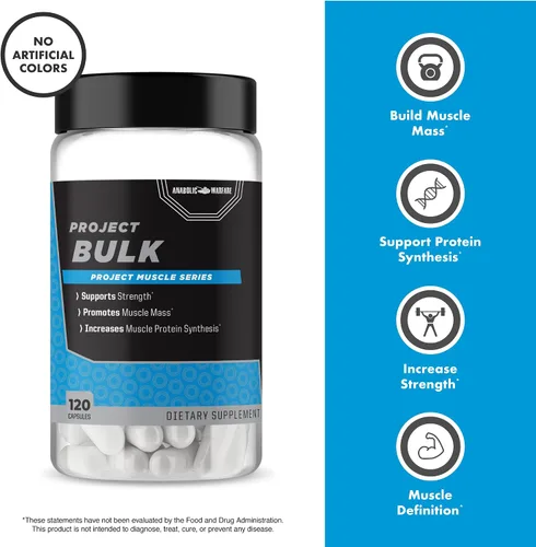 Miniatura 4 de Anabolic Warfare Proyecto a granel, fórmula de construcción masiva, síntesis de proteínas, fuerza, definición muscular, hecho con botánicos*
