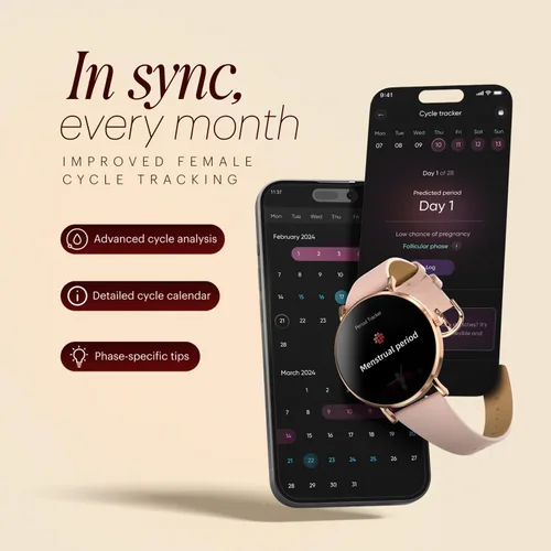 Miniatura 7 de Noise Diva 2 Smartwach para mujer con asistente de voz AI, batería de 7 días, más de 100 modos deportivos, seguimiento del sueño, seguimiento