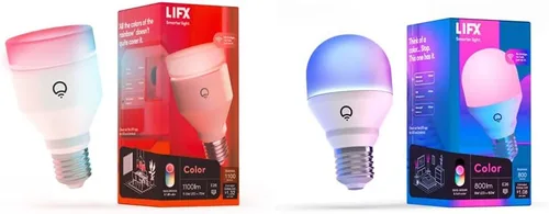 LIFX Bombillas LED inteligentes Wi-Fi a color (1100 lúmenes) y (800 lúmenes)