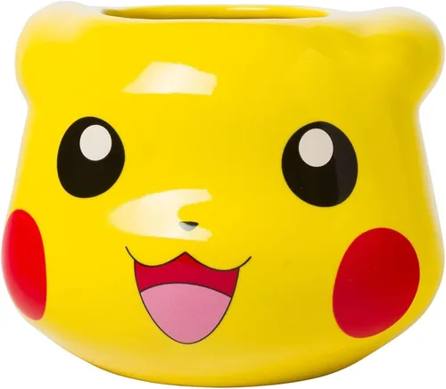 Miniatura 18 de Silver Buffalo - Taza de café de vidrio manchado con diseño de Pokémon con Pikachu, 17.5 onzas