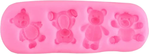 Miniatura 8 de ZiXiang Molde de silicona para oso para el día de San Valentín, molde de dulce de oso lindo molde de bola, perla, semiesfera, moldes de chocolate