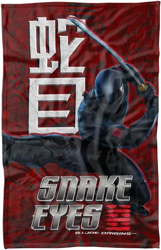 LOGOVISION Snake Eyes: G.I. Joe Origins - Manta de forro polar (36 x 58 pulgadas)