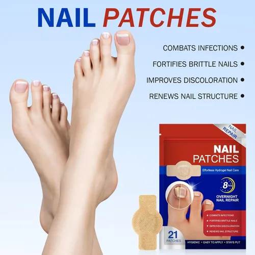 Miniatura 3 de Parches de uñas, parches de uñas para uñas de los pies, parches de tratamiento de uñas extra fuertes, yesos de uñas extra fuertes de 8 horas