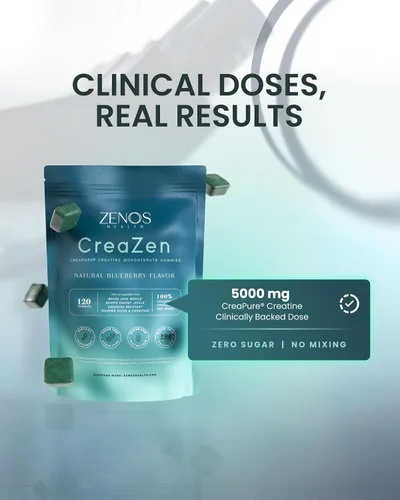 Miniatura 5 de Zenos Health CreaZen - Gomitas de monohidrato de creatina - Suplemento de creatina para el crecimiento muscular, la fuerza, la recuperación