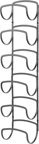 Miniatura 9 de mDesign Toallero moderno y decorativo de seis niveles para baño, soporte y organizador, para montar en la pared, para almacenamiento de toallas