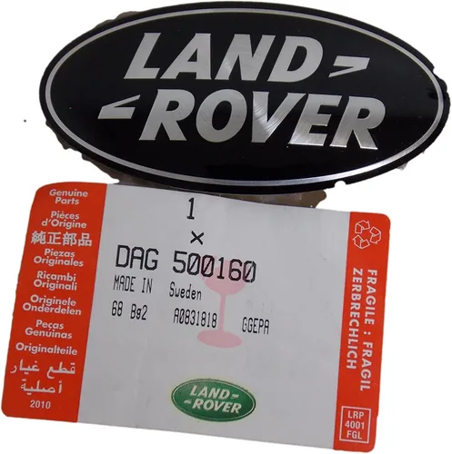 LAND ROVER - Calcomanía frontal para Range Rover Sport Range Rover DAG500160, color negro y plateado