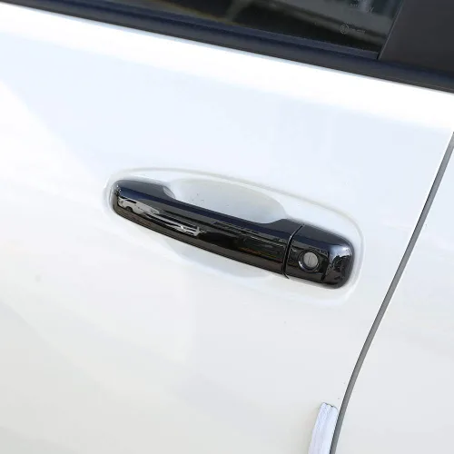 8 piezas para Toyota Land Cruiser Prado FJ150 150 2010-2019 ABS cromado manija de puerta accesorios de coche sin agujero inteligente (negro