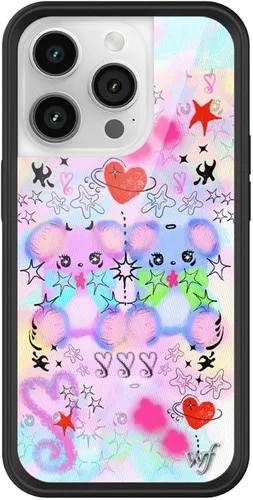 Miniatura 13 de Wildflower Carcasas – Compatible con iPhone 14 Pro Protector negro parachoques, certificado de prueba de caída de 6.5 pies, propiedad de mujeres