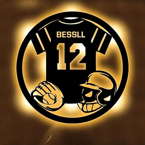 Miniatura 14 de Letrero de neón personalizado de jersey de fútbol americano, letreros de neón LED de fútbol americano para decoración de pared, alimentado por USB