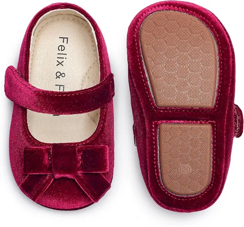 Miniatura 56 de Felix & Flora Zapatos de bebé de suela suave - Zapatos de bebé para caminar, mocasines, suela de goma, zapatos de cuna